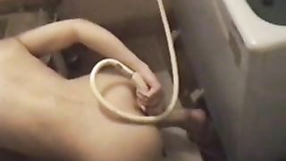 Sucking her boyfriends cock after pooping