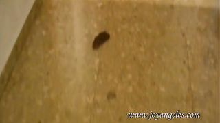 Blonde babe dropped a monster on the floor