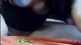 Young babe shitting grapes