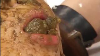 Forced to smear and eat fresh shit