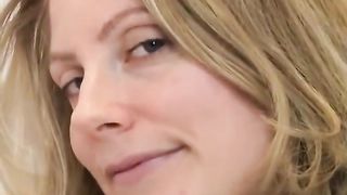 Hairy mistress feeding her mature slave