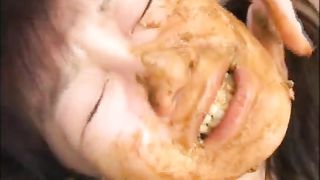Lesbian girl forced to lick and eat shit