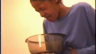 Sick Girls Puking In a Bowls