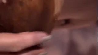 Blond wife sucking a dirty medium cock