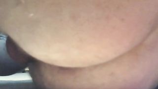 Smelly shit from his butthole on a napkin