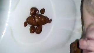Average poop in close up