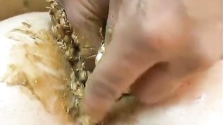 She stuffed poop in her own butthole