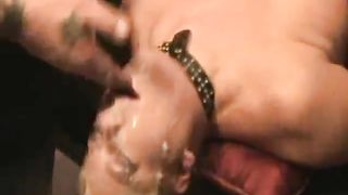 Vomit torture with tied blonde MILF