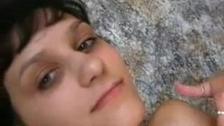 Russian teen lets her boyfriend to smear poop on her body