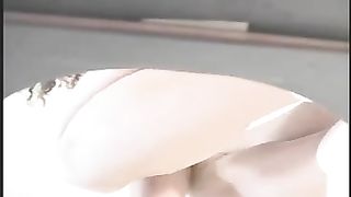 Pulled her panties aside to poop on the floor