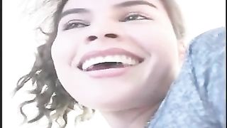 Pulled her panties aside to poop on the floor