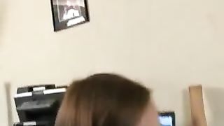 Fart fantasy with tattooed college girl