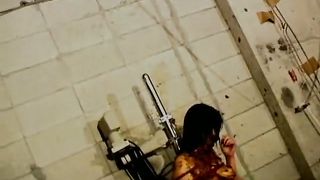 Tied Japanese forced to eat poop