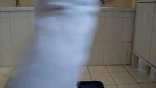 Eating poop from a sexy tattooed slave