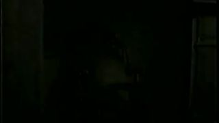 Pregnant woman pooping on a wooden chair