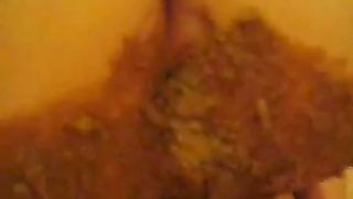 Horny wife pooping on her husbands cock