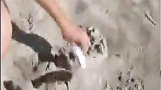 Covered her turd with sand