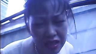 Japanese rich woman pooping in public