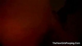 Same girl pooping twice in the same video