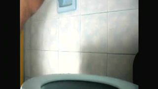 Sweet young brunette pooping in reverse