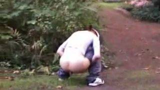 Teen caught eating her poop in public