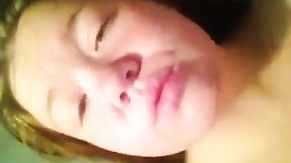 Amateur teen licking poop from her fingers