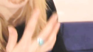 Licking tasty shit from a white plate