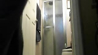 Amateur redhead wiping her ass with her panties