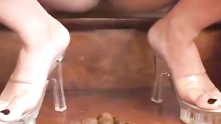 Very sexy brunette playing with her shit