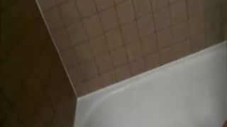Amateur beauty smearing crap on naked body
