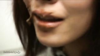 Beautiful lesbian teens pooping on each other