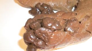 Ginger babe shitting in doggy style