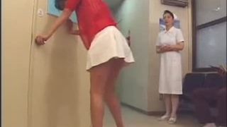 Asian Nurse Pooping - Sweet Japanese nurse pooping in panties in a hospital