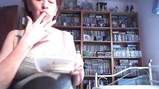 Mature shit eating horny wife