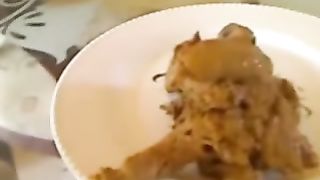 Hot cam girl eating shit for free