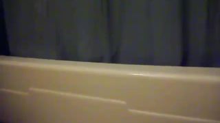 Sexy black babe trying to poop on her own hands