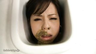 Young slut forced to eat shit