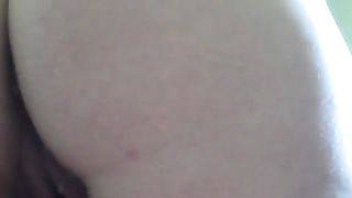 Smearing shit on his cock with her ass