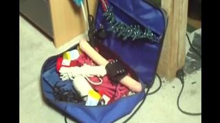 Drunk MILF smearing poop on her naked body