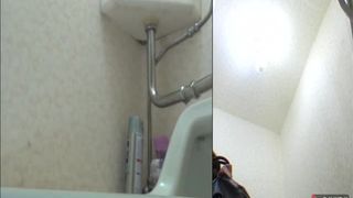 Two angles of same teen pooping
