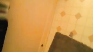 Slim teen is sick with diarheea