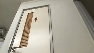 Two hot girls pooping on a male slave