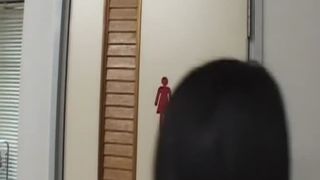 Hot Japanese pooping on her slave