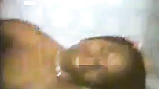 Dirty black girl talking dirty while eating poop