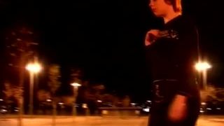 Half naked teen pooping and peeing outdoor