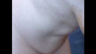 Sexy woman smearing poop on her legs