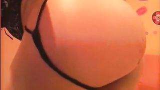 Beautiful blonde slut fingering her asshole