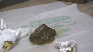 Hot Asian teen brushed her teeth with poop
