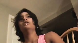 Drunk teen puking in toilet