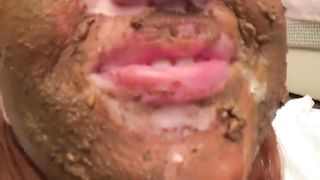 Beautiful babe begging for a facial